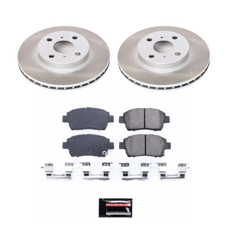 PowerStop — Semi-Coated Rotor and Low-Dust Ceramic Brake Pad Kit