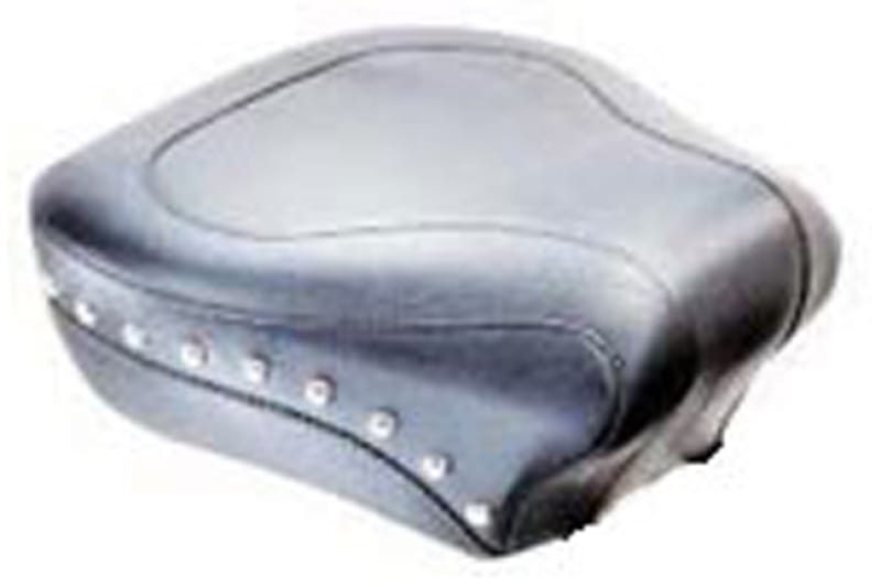 Mustang Motorcycle — Mustang 84-06 Harley Standard Rear Tire Wide Touring Passenger Seat w/Studs - Black