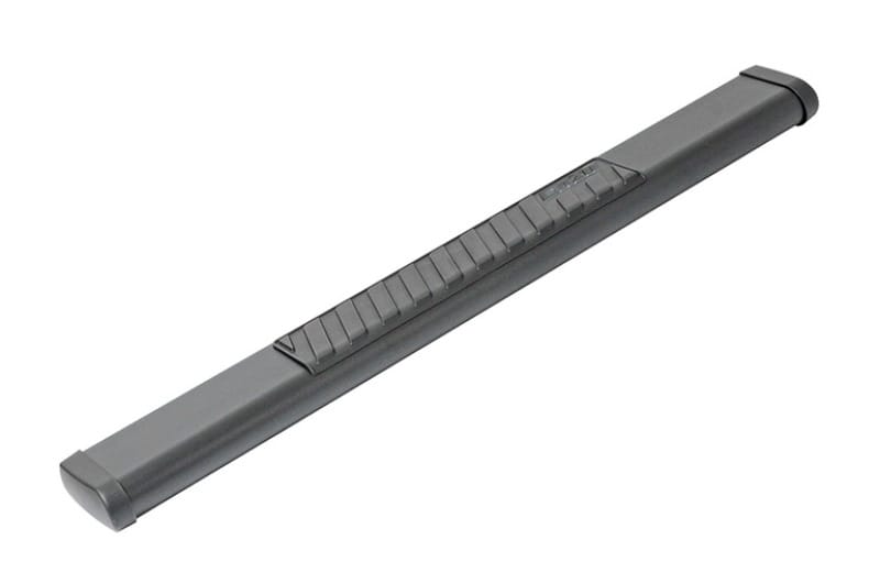 Dee Zee — Textured Black Steel Side Steps 6 in. Oval Cab Length