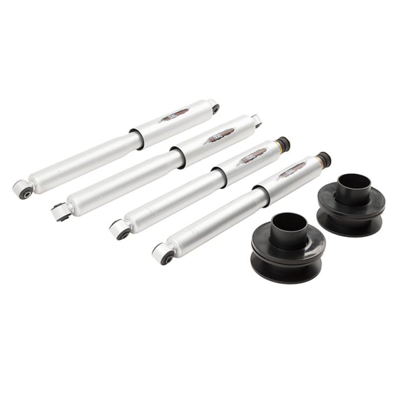 Belltech — 2.5 INCH LEVELING KIT | COIL SPRING SPACERS W/ TRAIL PERFORMANCE SHOCKS - 1028SP
2.5" Coil Spring Spacer Inc. Front and Rear Trail Performance Struts/Shocks