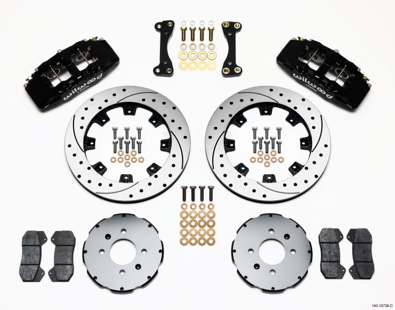Wilwood — KIT,FRONT,CIVIC,W/OEM 240mm ROTOR,DP6,DRILLED
