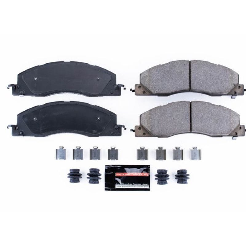 PowerStop — PowerStop - Z23 Daily Driver Carbon-Fiber Ceramic Brake Pads with Hardware Kit