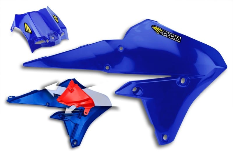 Cycra — Cycra 15-19 Yamaha WR250F Powerflow Radiator Shrouds - OEM Blue