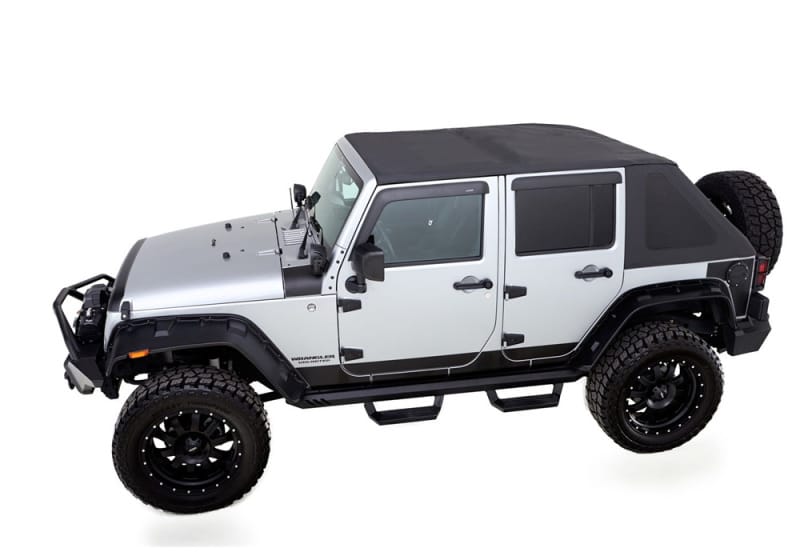 Rampage — TrailView Fastback with Fold-back Sunroof
Trailview Frameless Soft Top