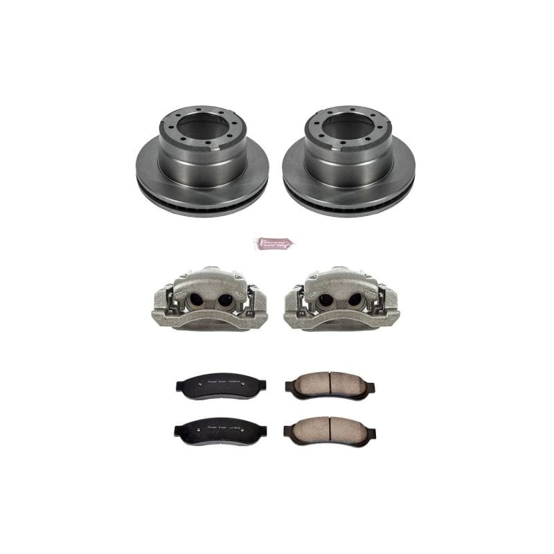 PowerStop — OE Stock Replacement Low-Dust Ceramic Brake Pad, Rotor and Caliper Kit