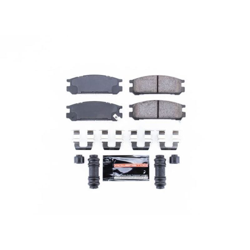 PowerStop — PowerStop - Z23 Daily Driver Carbon-Fiber Ceramic Brake Pads with Hardware Kit
