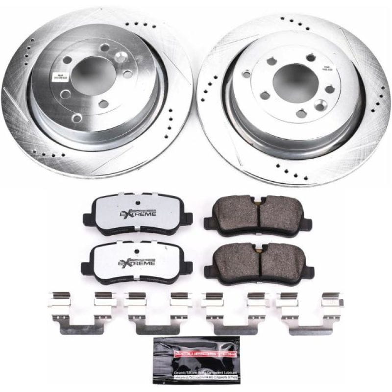PowerStop — Z36 Truck and SUV Carbon-Fiber Ceramic Brake Pad and Drilled & Slotted Rotor Kit