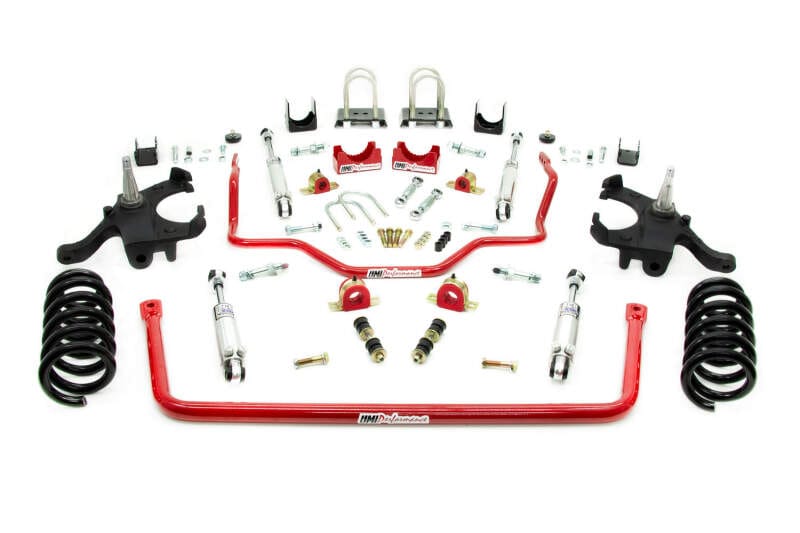 UMI Performance — Stage 2.5 kit: 4.5″/6″ drop, sway bars, and Viking adjustable shocks.