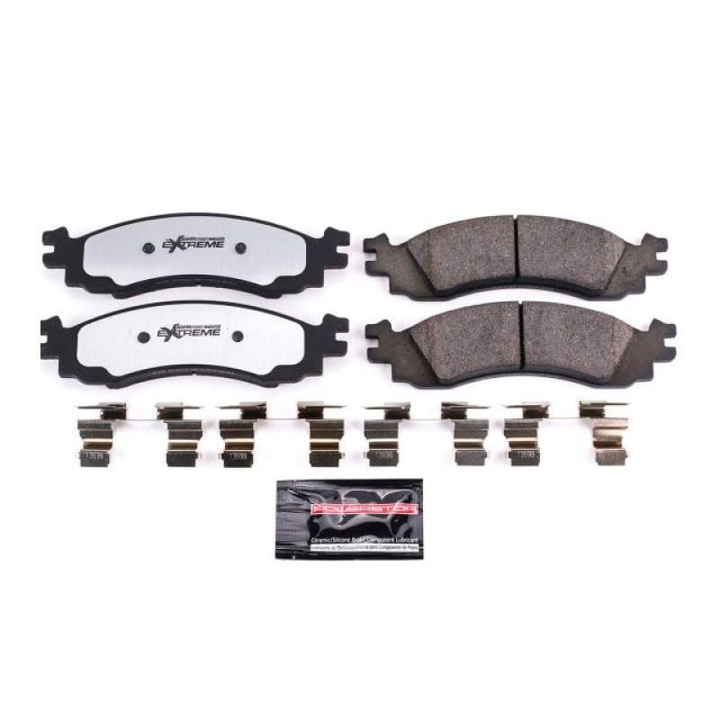 PowerStop — PowerStop - Z36 Truck and SUV Carbon-Fiber Ceramic Brake Pads with Hardware Kit
