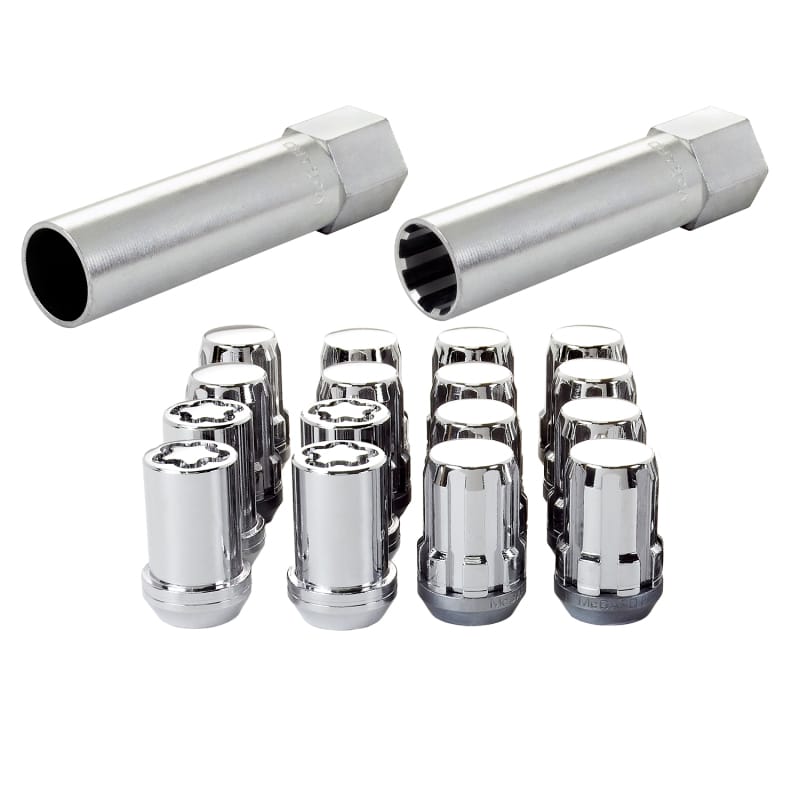 McGard — Tuner Style Cone Seat Wheel Installation Kit-Chrome-Clamshell