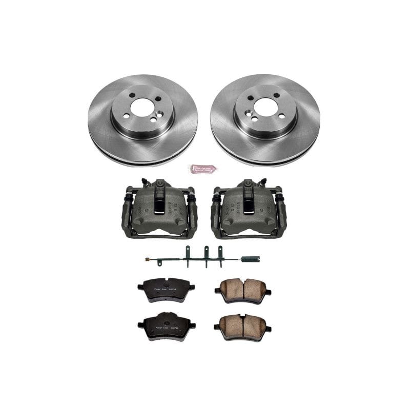 PowerStop — OE Stock Replacement Low-Dust Ceramic Brake Pad, Rotor and Caliper Kit