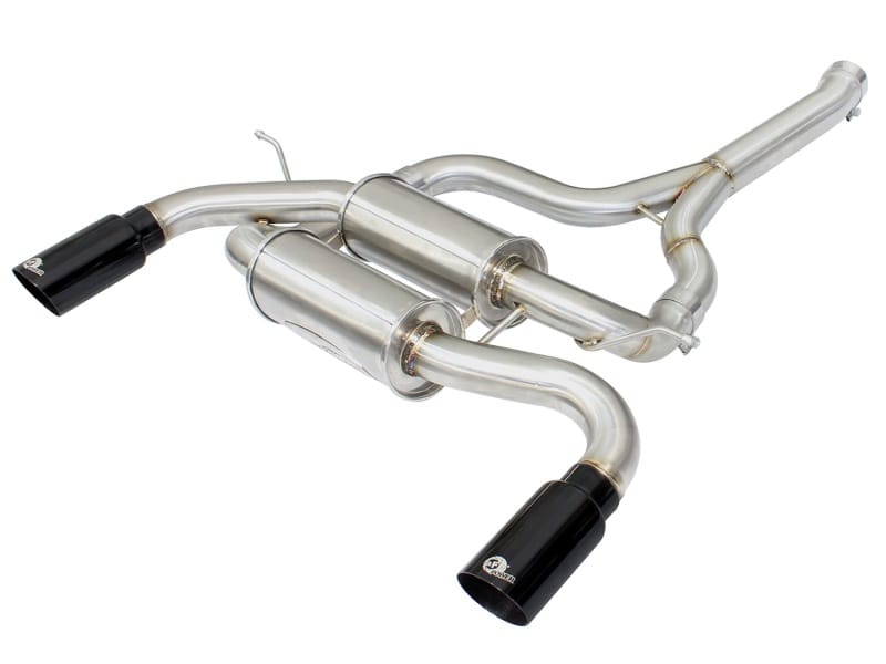 aFe — MACH Force-Xp 2-1/2 IN 304 Stainless Steel Axle-Back Exhaust w/Black Tip