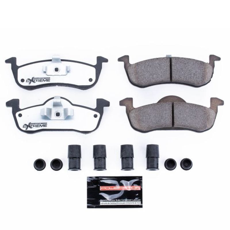 PowerStop — PowerStop - Z36 Truck and SUV Carbon-Fiber Ceramic Brake Pads with Hardware Kit