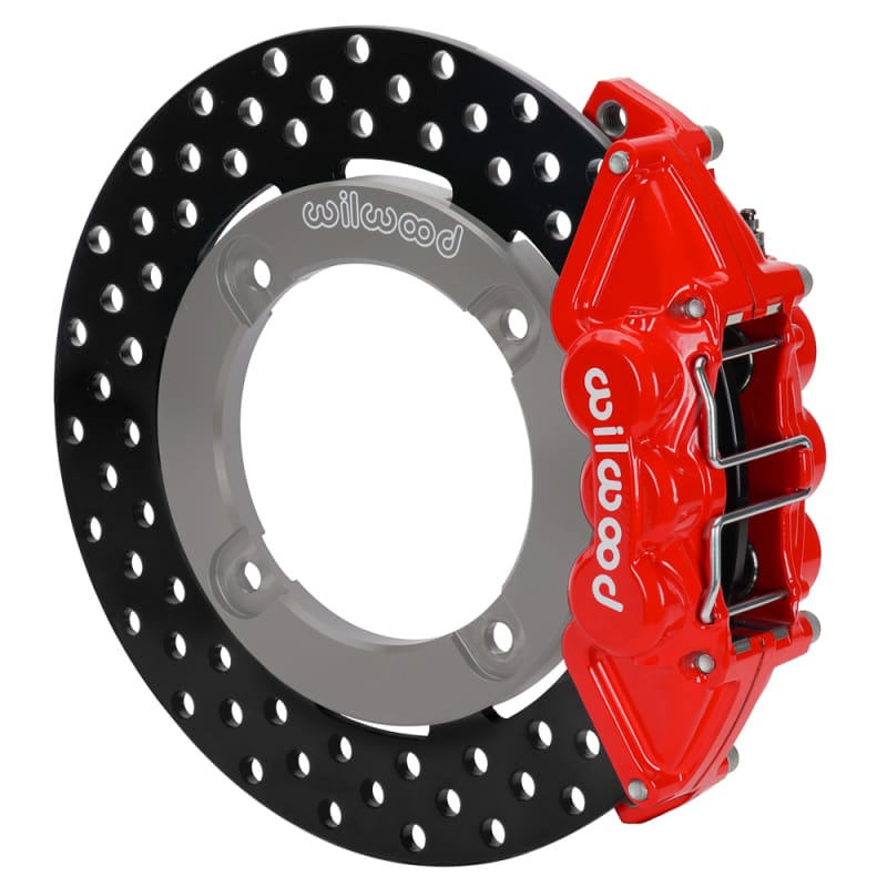 Wilwood — Wilwood 19-22 Honda Talon 1000 Red 4-Piston Rear Kit 11.25in - Drilled Rotors