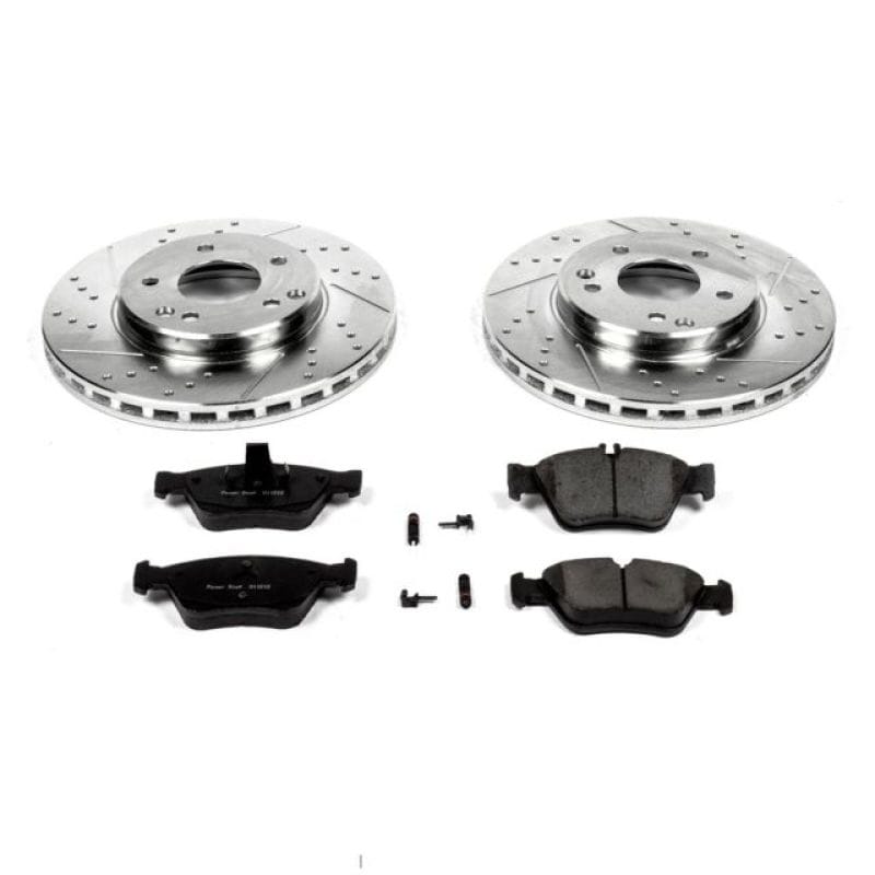PowerStop — Z23 Daily Driver Carbon-Fiber Ceramic Brake Pad and Drilled & Slotted Rotor Kit