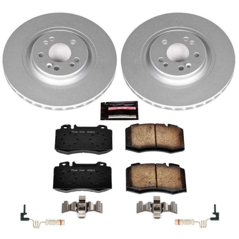 PowerStop — Genuine Geomet Coated Rotor and Carbon-Fiber Ceramic Brake Pad Kit