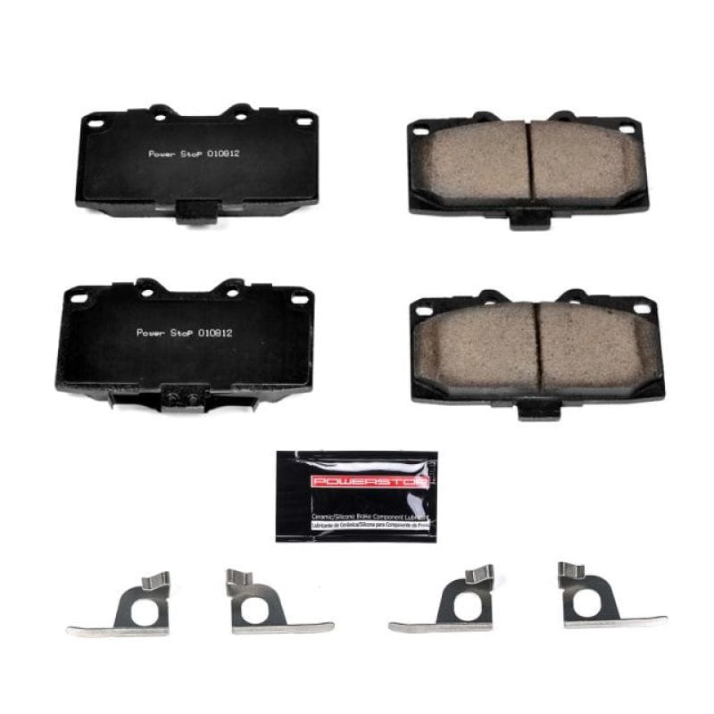 PowerStop — PowerStop - Z23 Daily Driver Carbon-Fiber Ceramic Brake Pads with Hardware Kit