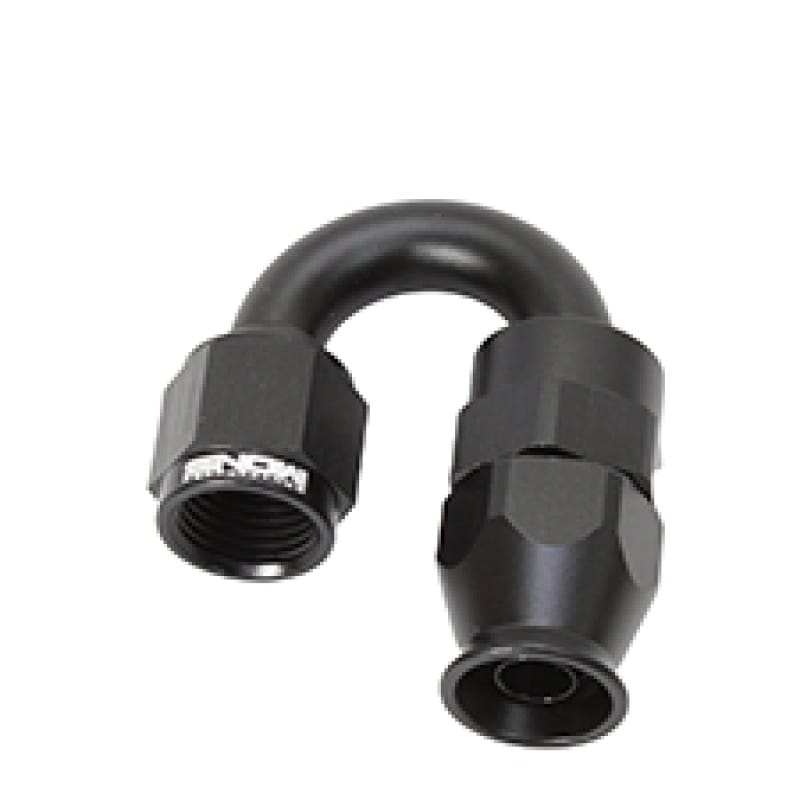 Snow Performance — -6 AN 180 Degree PTFE Hose End (Black)