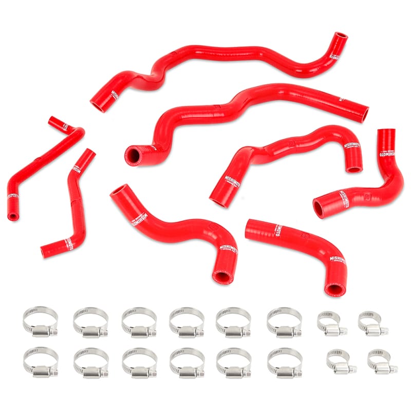 Mishimoto — Silicone Intercooler Coolant Hose Kit, Red, fits Infiniti Q50/Q60 3.0T 2016-2024