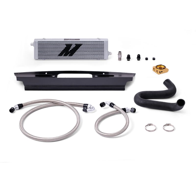 Mishimoto — Oil Cooler Kit, Silver, Thermostatic, fits Ford Mustang GT RHD Models 2015-2017