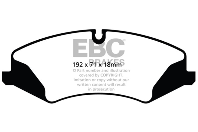 EBC — EBC 14+ Land Rover LR4 3.0 Supercharged Extra Duty Front Brake Pads
Disc Brake Pad