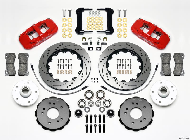 Wilwood — KIT,FRONT,FORD F150,97-03,AERO6,14.25x 1.25,W/ OR W/O ABS,SRP,RED,W/LINES