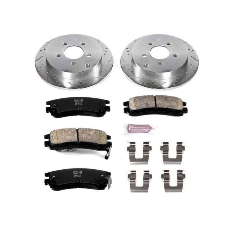 PowerStop — Z23 Daily Driver Carbon-Fiber Ceramic Brake Pad and Drilled & Slotted Rotor Kit