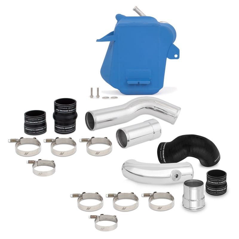 Mishimoto — Air-to-Water Intercooler Kit, Blue/Polished, fits Ford 6.7L Powerstroke 2011+