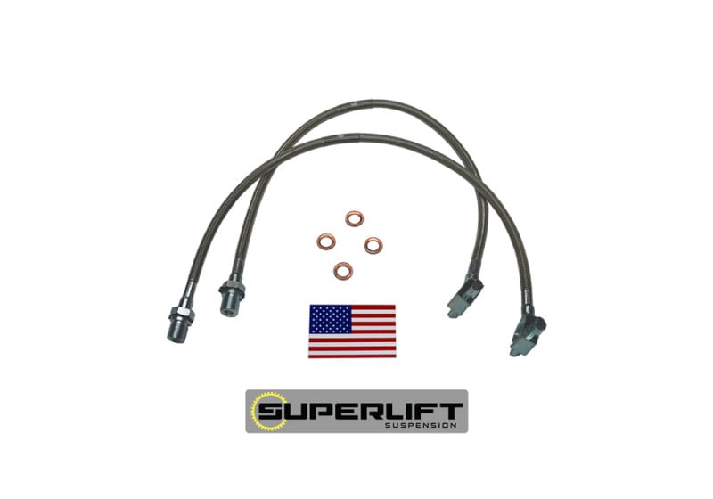 Superlift — Bullet Proof Brake Hose - Front - 71-78 GM PU/Blazer/Suburban w/ 4-6" Lift
Bullet Proof Brake Hose-Front-71-78 GM PU/Blazer/Suburban w/4-6in. Lift