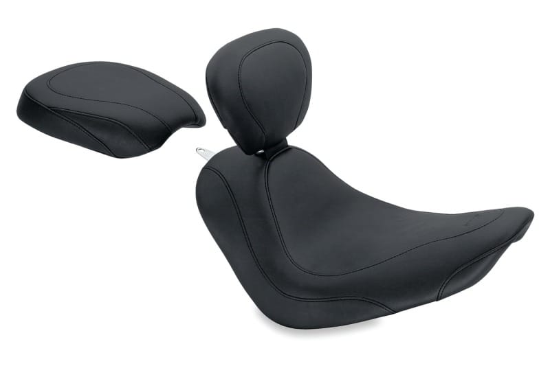 Mustang Motorcycle — Mustang 06-17 Harley Softail Wide Tire (200mm) Wide Tripper Passenger Seat - Black