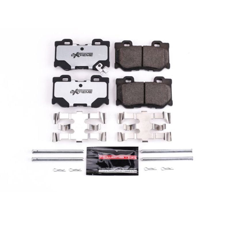 PowerStop — PowerStop - Z26 Performance Carbon-Fiber Ceramic Brake Pads with Hardware Kit