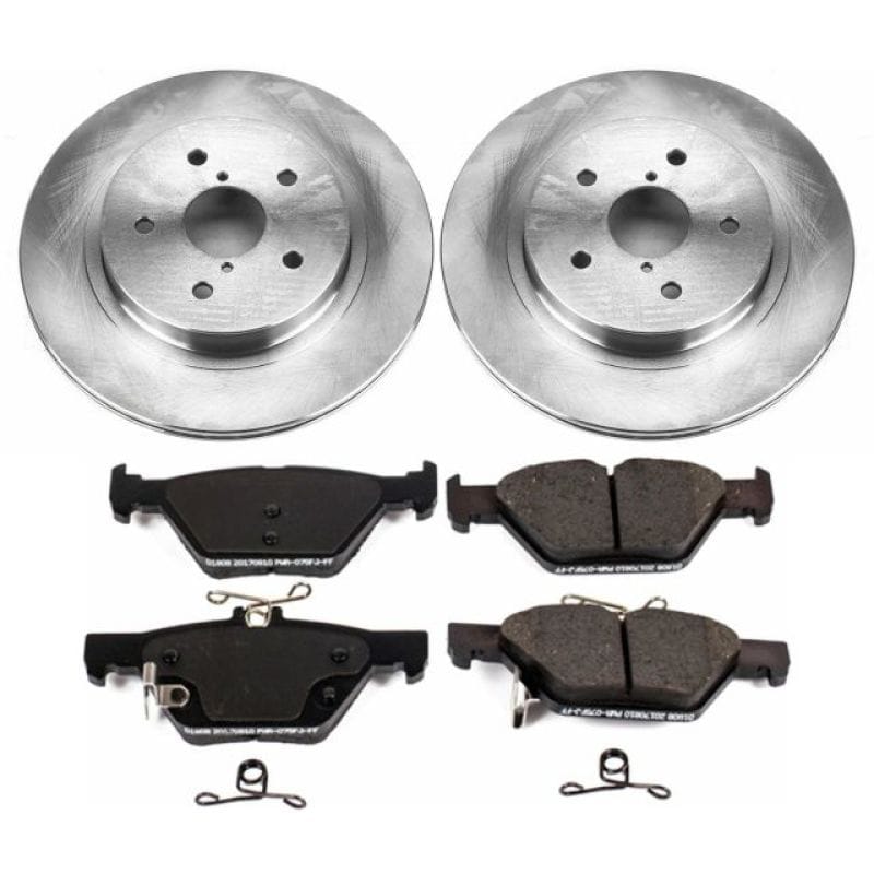 PowerStop — OE Stock Replacement Low-Dust Ceramic Brake Pad and Rotor Kit