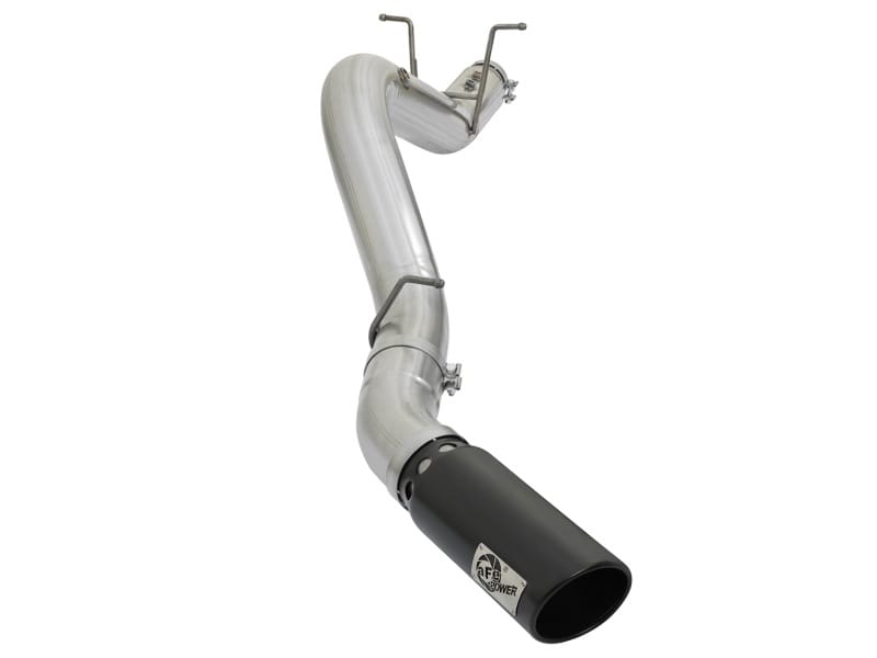 aFe — ATLAS 4 IN Aluminized Steel DPF-Back Exhaust System w/Black Tip