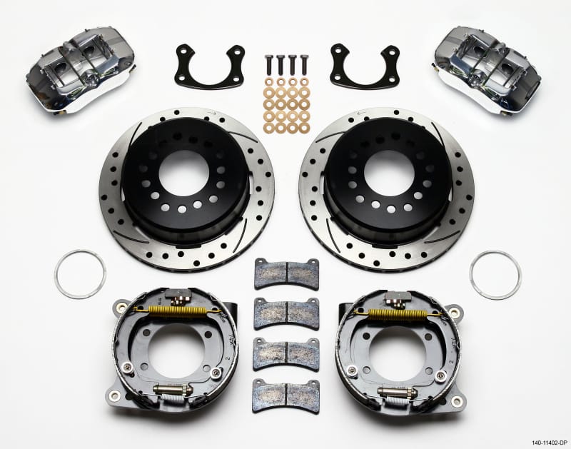Wilwood — KIT,REAR,DISC/DRUM,BIG FORD,NEW STYLE 2.36 OFF,1PC 11.00,SRP,POLISH