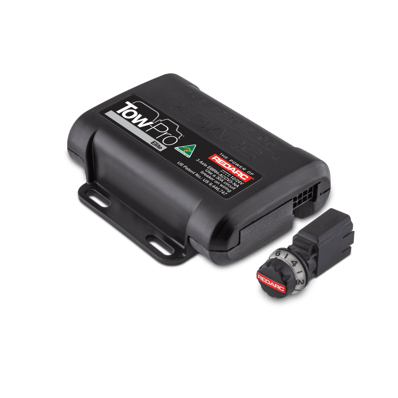 REDARC — ?Proportional Mode' (Inertia sensing) for highway conditions and ?User Controlled Mode' for all terrain conditions..
Tow-Pro Elite V3 Brake Controller