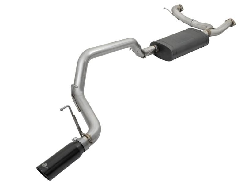aFe — MACH Force XP 3 Cat-Back 304 Stainless Steel Exhaust System w/Black Tip"
