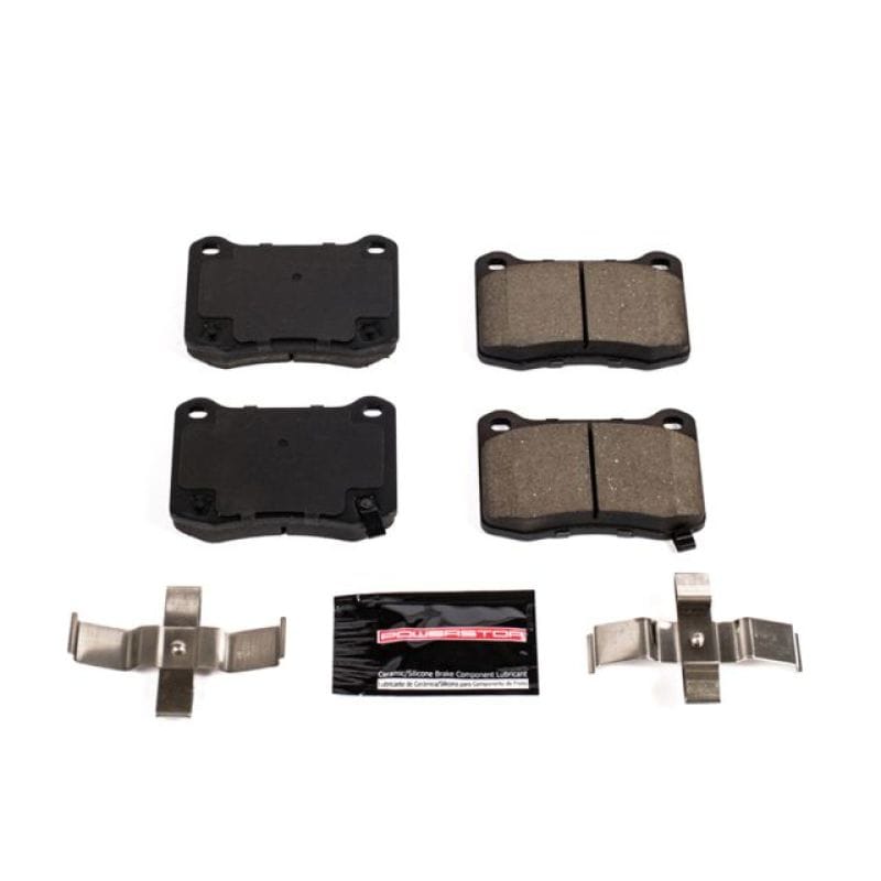 PowerStop — PowerStop - Z23 Daily Driver Carbon-Fiber Ceramic Brake Pads with Hardware Kit