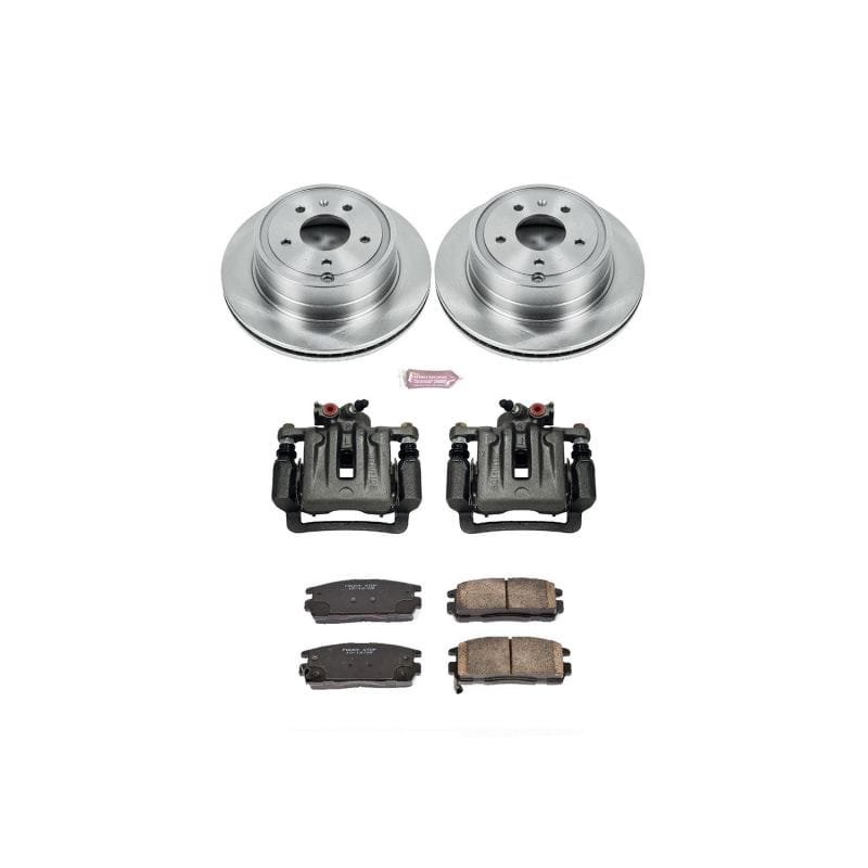 PowerStop — OE Stock Replacement Low-Dust Ceramic Brake Pad, Rotor and Caliper Kit