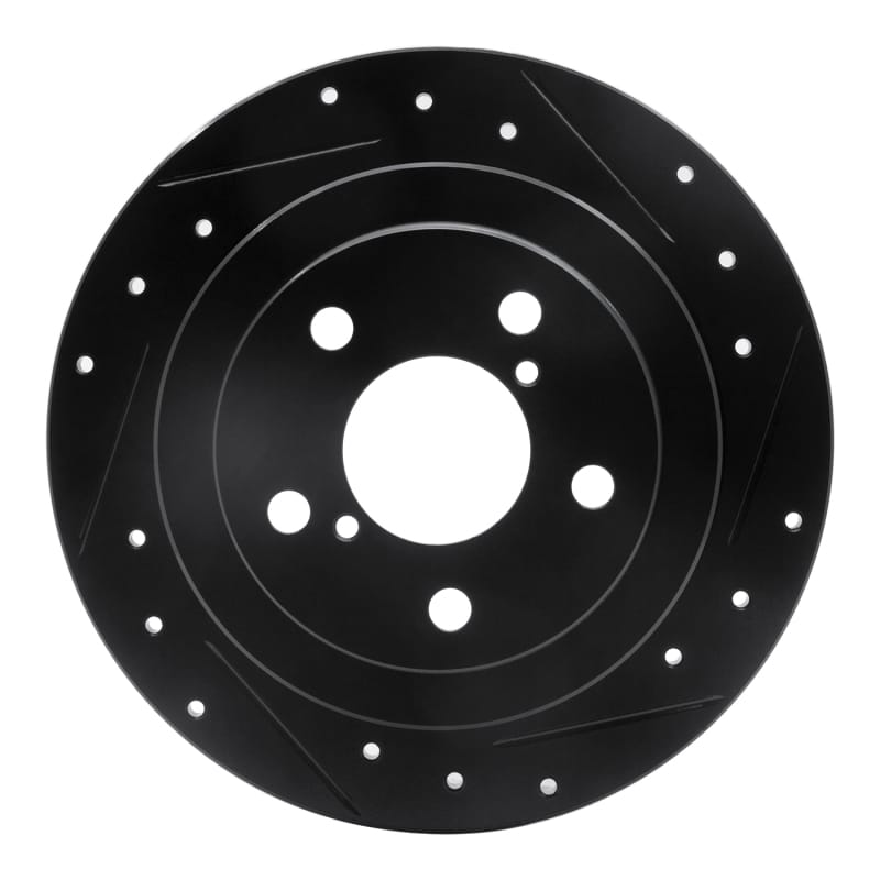 R1 Concepts — R1 Concepts Brake Rotor Drilled and Slotted Black