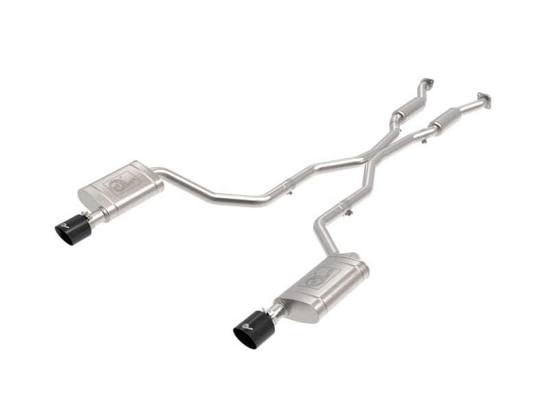 aFe — MACH Force-Xp 304 Stainless Steel Cat-Back Exhaust System w/ Black Tip