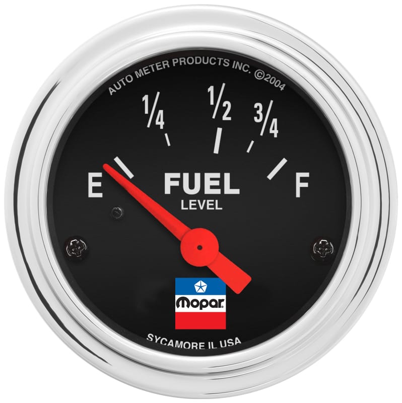 AutoMeter — GAUGE, FUEL LEVEL, 2-1/16", 73 E/8-12 F, ELEC, MOPAR CLASSIC