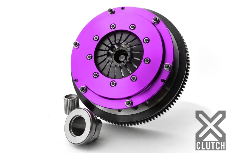 XCLUTCH — Clutch Kit Inc Chromoly Flywheel; 8"  Twin Solid Ceramic Clutch Discs