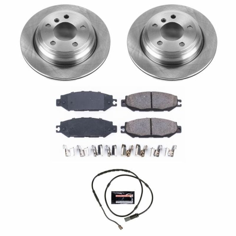 PowerStop — OE Stock Replacement Low-Dust Ceramic Brake Pad and Rotor Kit