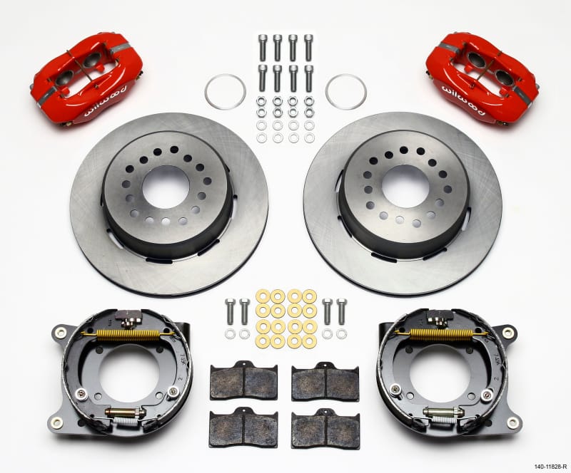 Wilwood — KIT,REAR,DISC/DRUM,IMPALA 59-64/VETTE 57-62,REAR MT,1PC,RED