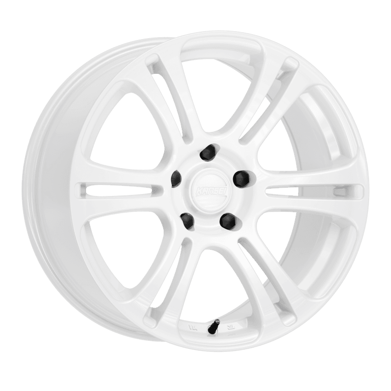 Kansei — Kansei K16W Neo 18x9.5in / 5x114.3 BP / 22mm Offset / 73.1mm Bore - Gloss White Wheel