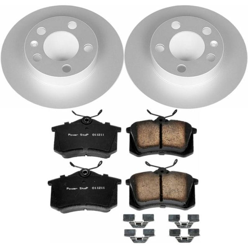 PowerStop — Genuine Geomet Coated Rotor and Carbon-Fiber Ceramic Brake Pad Kit