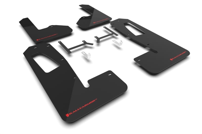 Rally Armor — Black Mud Flap/Red Logo