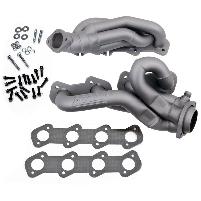 BBK — 1996-2004 MUSTANG GT 1-5/8 SHORTY TUNED LENGTH HEADERS (Titanium Ceramic)
Shorty Tuned Length Exhaust Header Kit