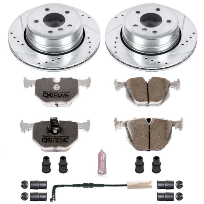 PowerStop — Z26 Street Performance Ceramic Brake Pad and Drilled & Slotted Rotor Kit