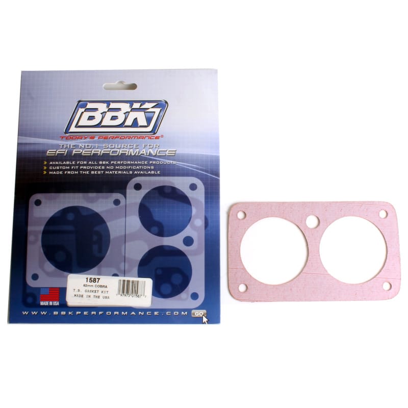 BBK — THROTTLE BODY GASKET KIT - COBRA TWIN 62MM FOR Part #1705
Throttle Body Gasket Kit